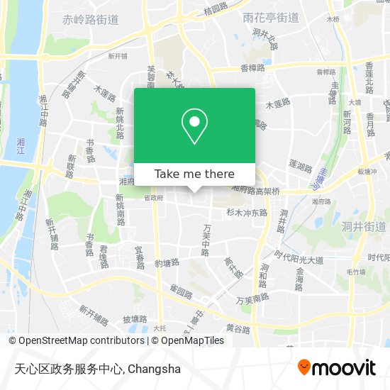 天心区政务服务中心 map