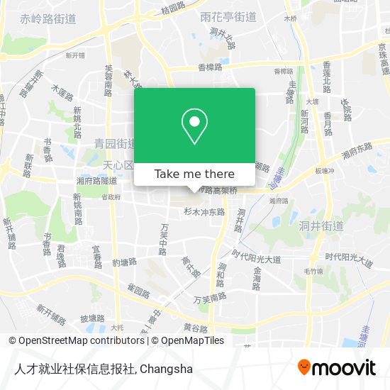 人才就业社保信息报社 map