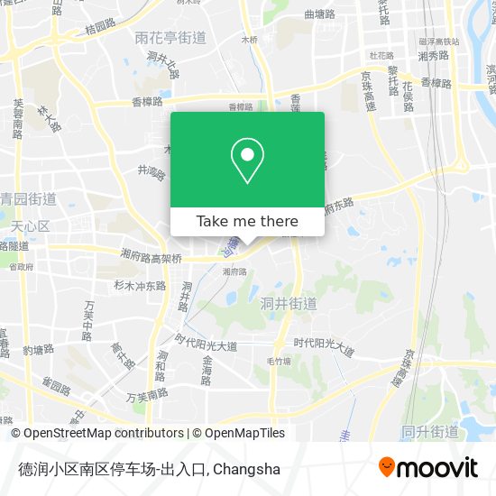 德润小区南区停车场-出入口 map