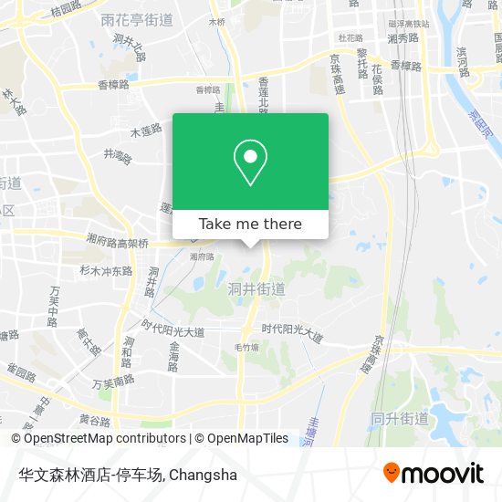 华文森林酒店-停车场 map