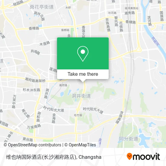 维也纳国际酒店(长沙湘府路店) map