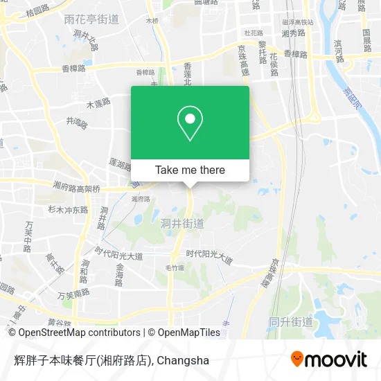 辉胖子本味餐厅(湘府路店) map
