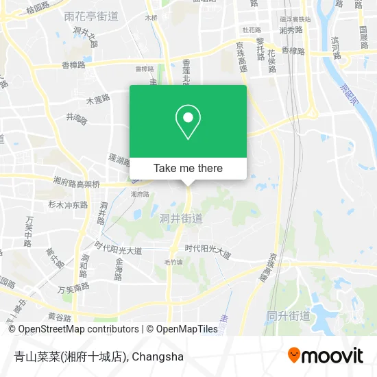 青山菜菜(湘府十城店) map