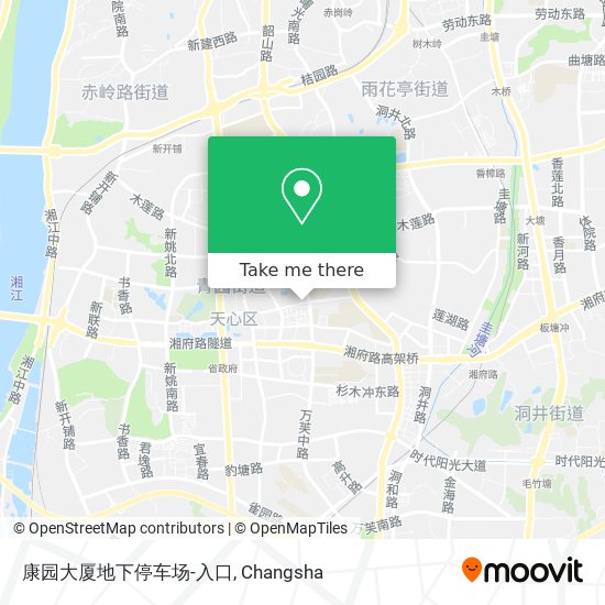康园大厦地下停车场-入口 map
