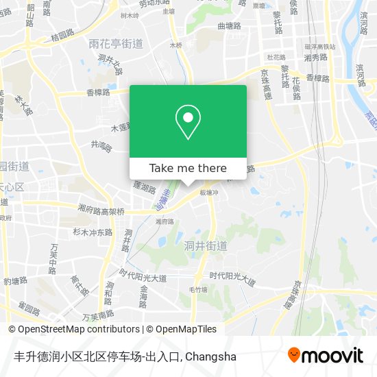 丰升德润小区北区停车场-出入口 map