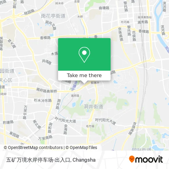 五矿万境水岸停车场-出入口 map