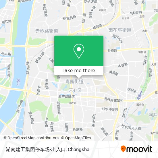 湖南建工集团停车场-出入口 map