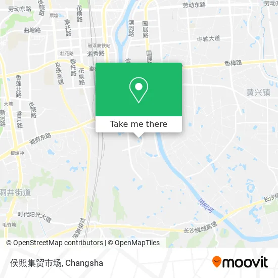 侯照集贸市场 map