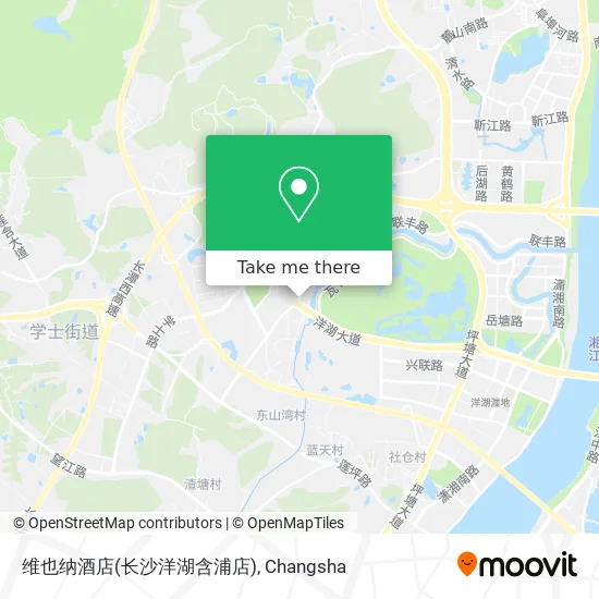 维也纳酒店(长沙洋湖含浦店) map