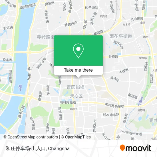 和庄停车场-出入口 map