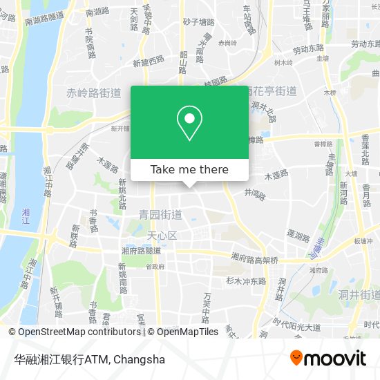 华融湘江银行ATM map