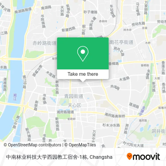中南林业科技大学西园教工宿舍-1栋 map