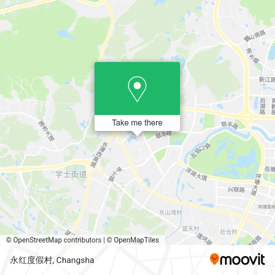 永红度假村 map