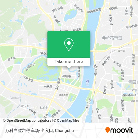 万科白鹭郡停车场-出入口 map