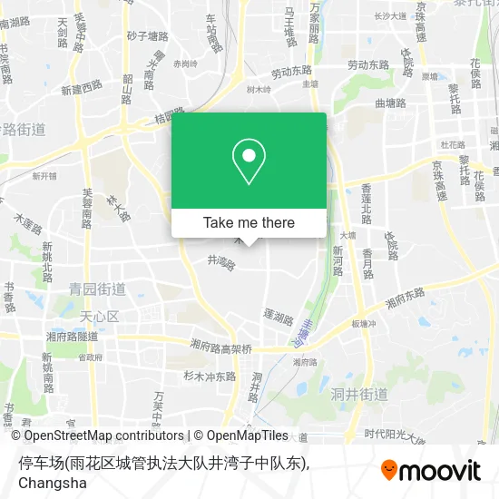 停车场(雨花区城管执法大队井湾子中队东) map