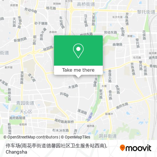 停车场(雨花亭街道德馨园社区卫生服务站西南) map