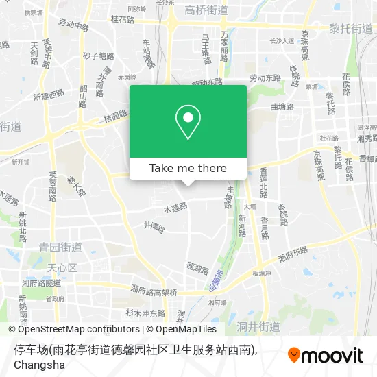 停车场(雨花亭街道德馨园社区卫生服务站西南) map