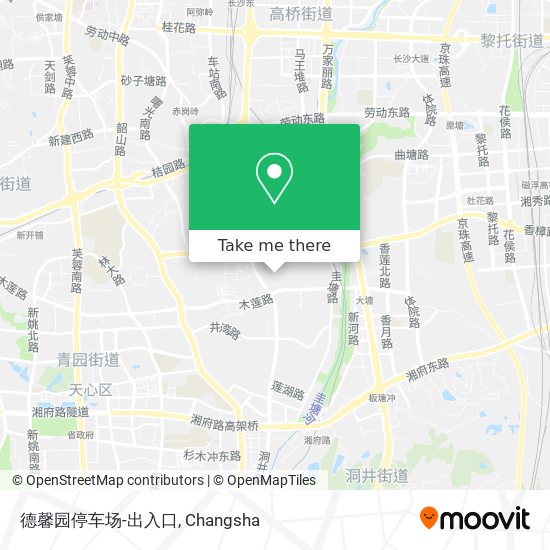 德馨园停车场-出入口 map