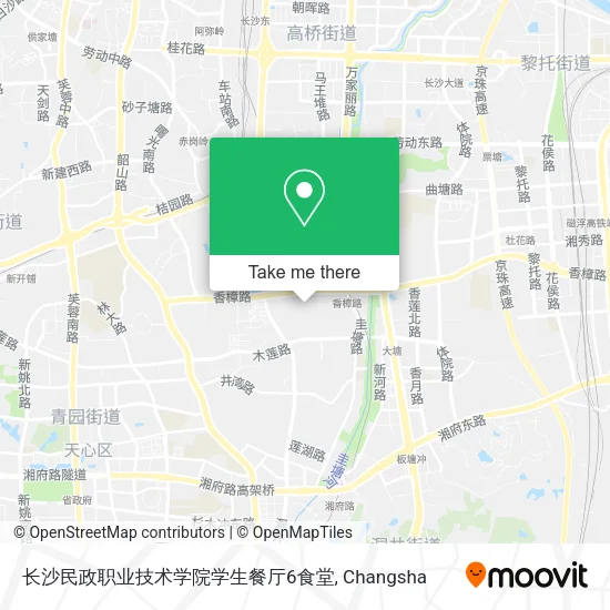 长沙民政职业技术学院学生餐厅6食堂 map