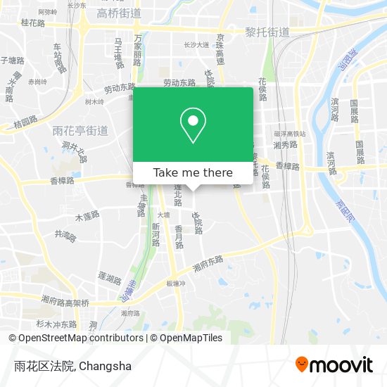 雨花区法院 map