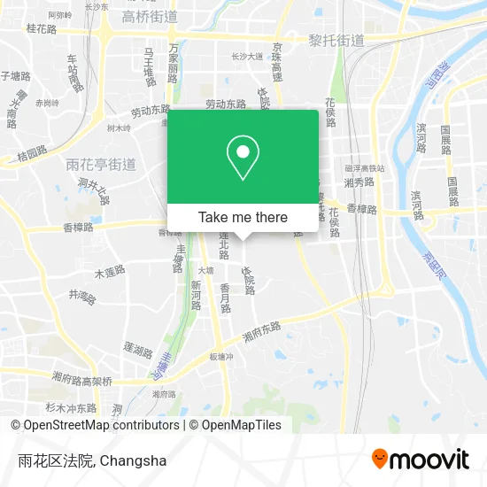 雨花区法院 map