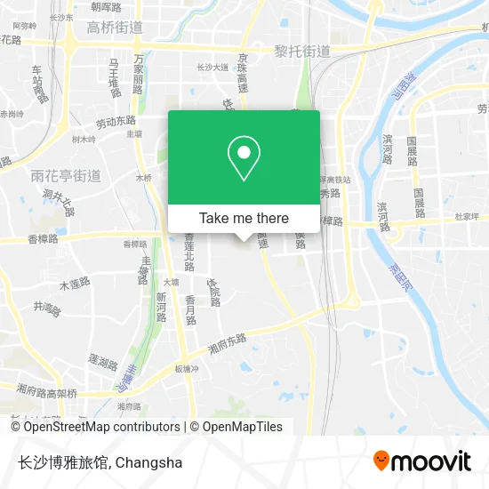 长沙博雅旅馆 map