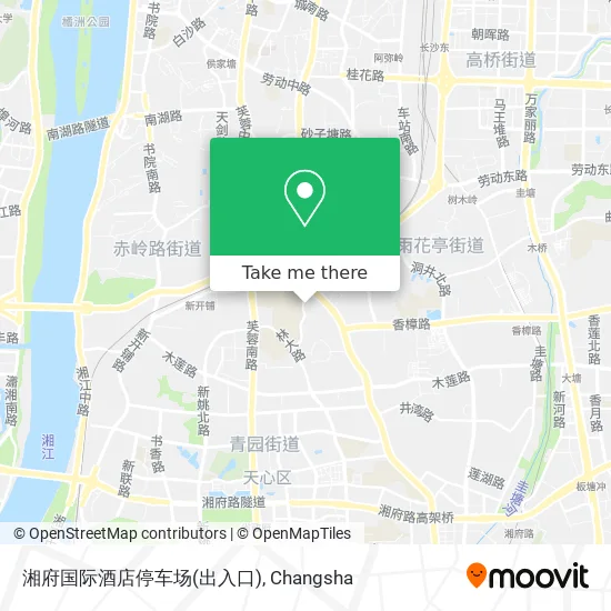 湘府国际酒店停车场(出入口) map