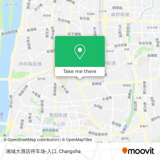 湘城大酒店停车场-入口 map