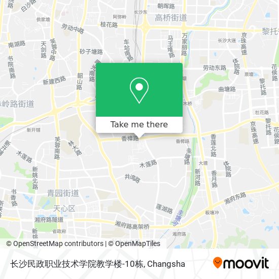 长沙民政职业技术学院教学楼-10栋 map