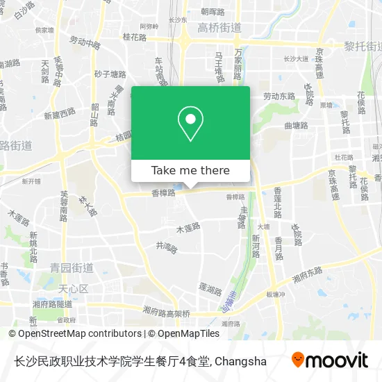 长沙民政职业技术学院学生餐厅4食堂 map