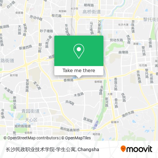 长沙民政职业技术学院-学生公寓 map