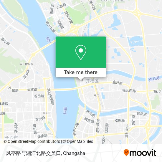 凤亭路与湘江北路交叉口 map