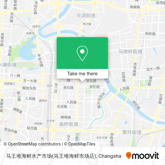 马王堆海鲜水产市场(马王堆海鲜市场店) map