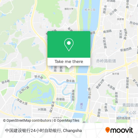 中国建设银行24小时自助银行 map
