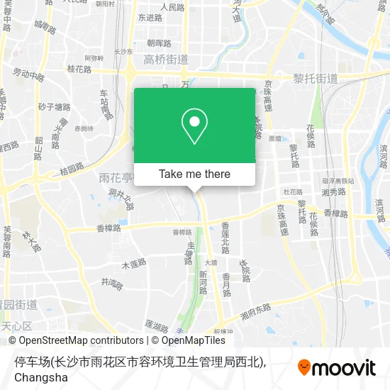 停车场(长沙市雨花区市容环境卫生管理局西北) map