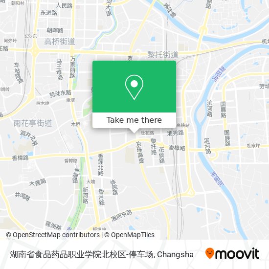 湖南省食品药品职业学院北校区-停车场 map