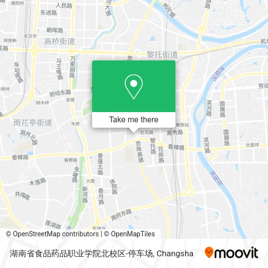 湖南省食品药品职业学院北校区-停车场 map
