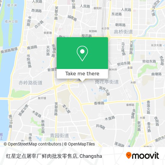 红星定点屠宰厂鲜肉批发零售店 map