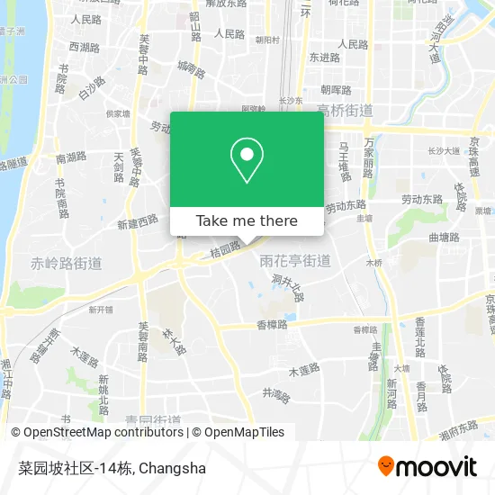 菜园坡社区-14栋 map