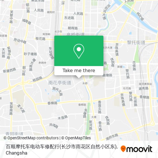 百顺摩托车电动车修配行(长沙市雨花区自然小区东) map