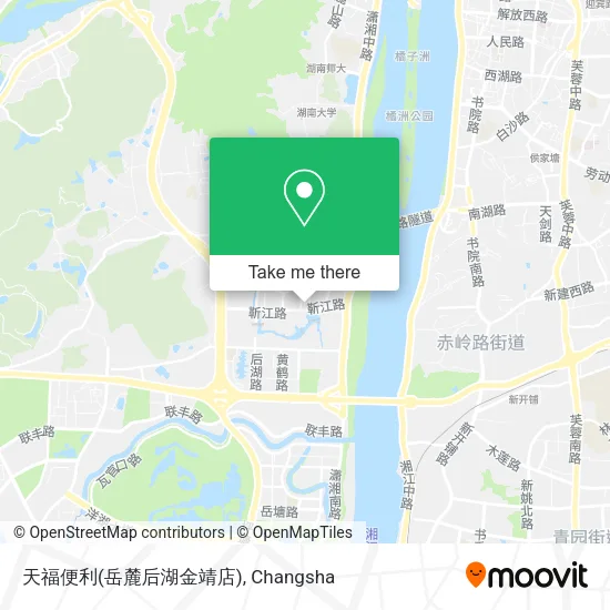 天福便利(岳麓后湖金靖店) map
