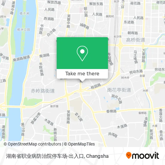 湖南省职业病防治院停车场-出入口 map