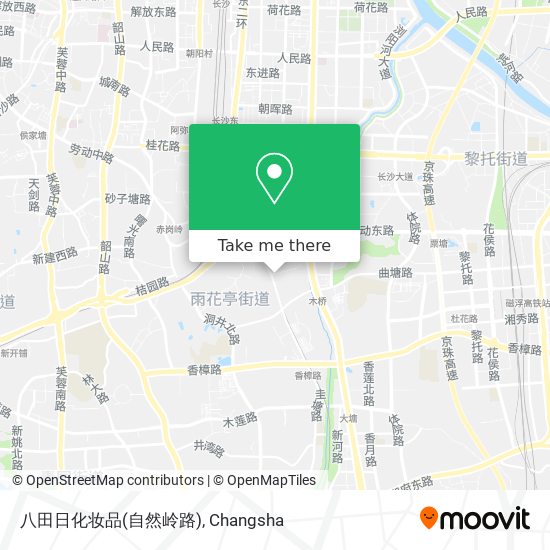 八田日化妆品(自然岭路) map