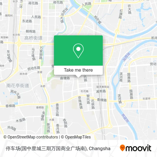 停车场(国中星城三期万国商业广场南) map