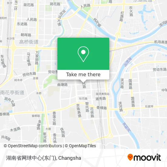 湖南省网球中心(东门) map