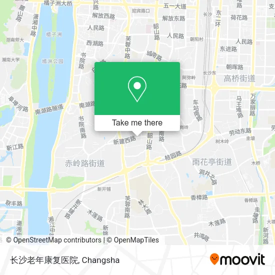 长沙老年康复医院 map