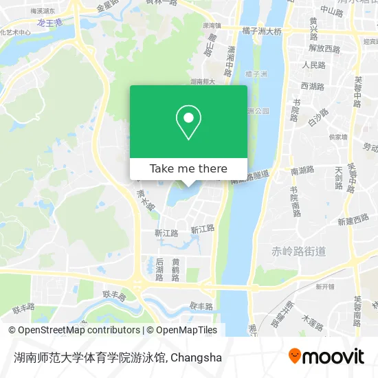 湖南师范大学体育学院游泳馆 map