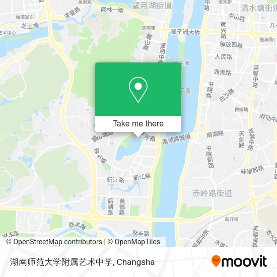 湖南师范大学附属艺术中学 map