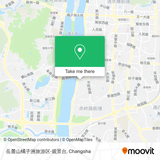 岳麓山橘子洲旅游区-观景台 map