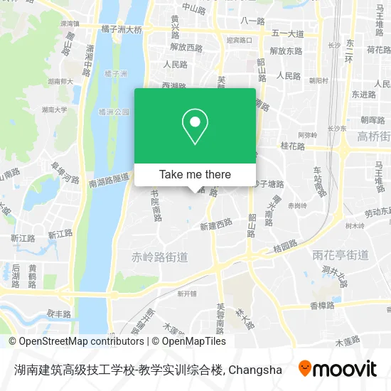 湖南建筑高级技工学校-教学实训综合楼 map